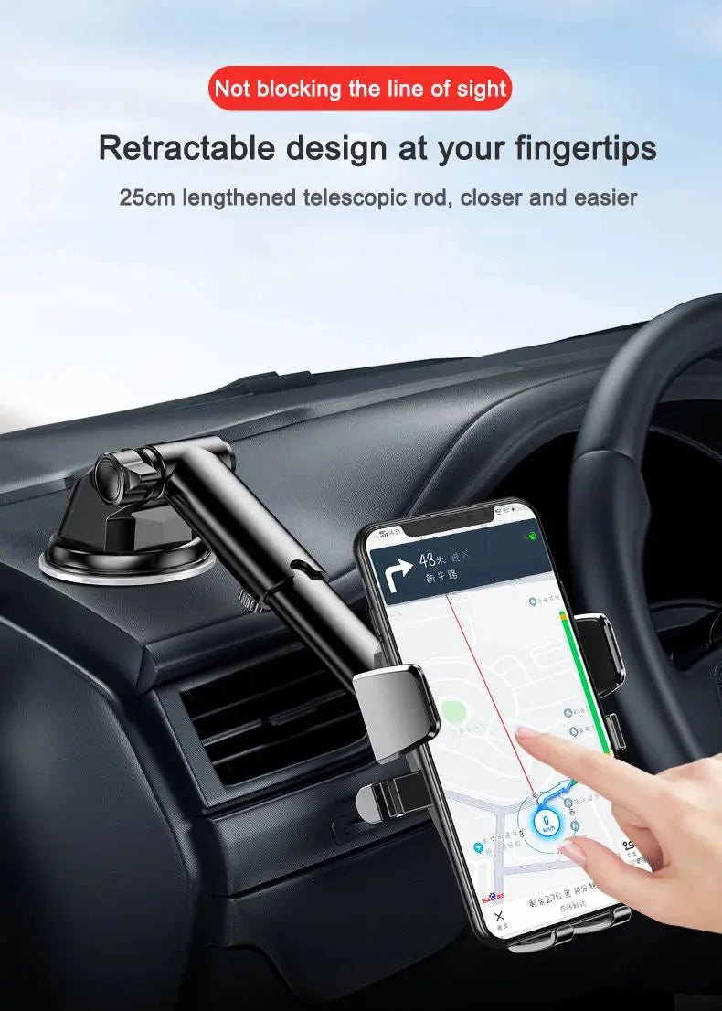 Support de téléphone portable universel à ventouse pour pare-brise de voiture, support de téléphone portable à 360° pour smartphones de 4 à 7 pouces, nouveauté 2025 - Ottocast