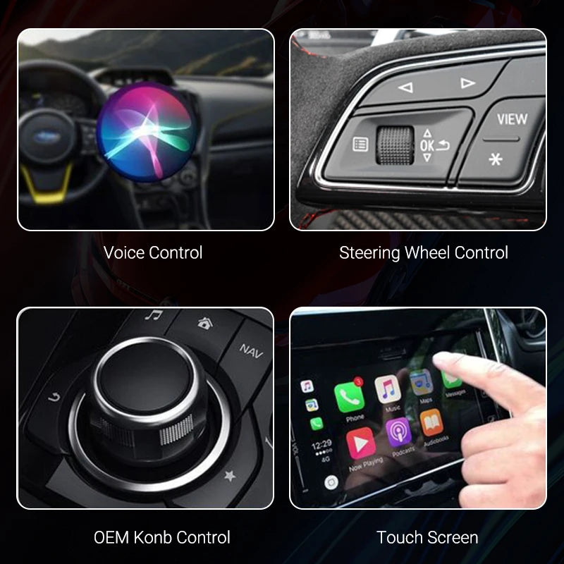 Mini adaptateur CarPlay sans fil 2 en 1 et adaptateur sans fil Android Auto Plug and Play Auto pour 99 % des voitures OEM